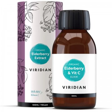 Maisto papildas „Organic Elderberry & Vit C Extract“