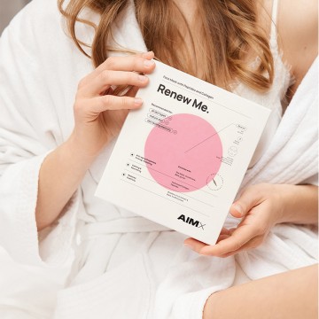 Greito poveikio „Anti-aging“ veido kaukė su peptidais ir kolagenu AIMX „Renew Me“