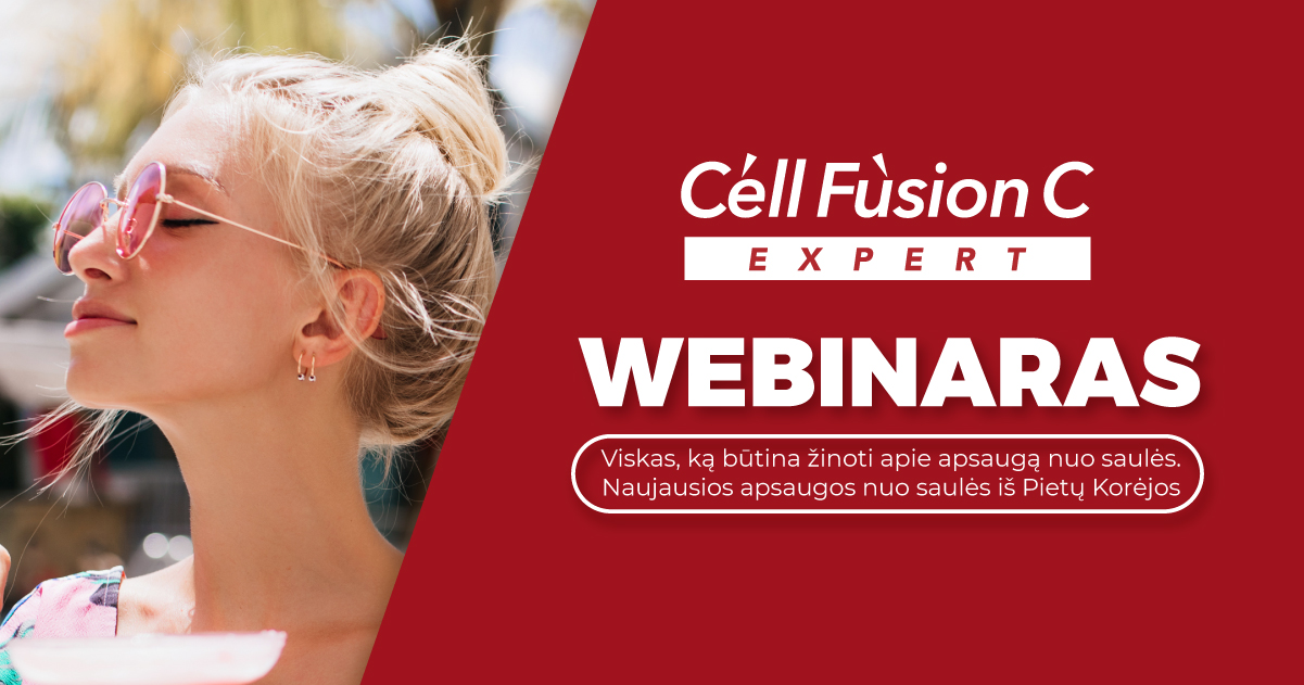 Nemokamas Cell Fusion C EXPERT webinaras kosmetologams